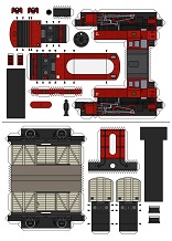 ocuklar iin hazr model Tren maketi ablonu, paper craft model